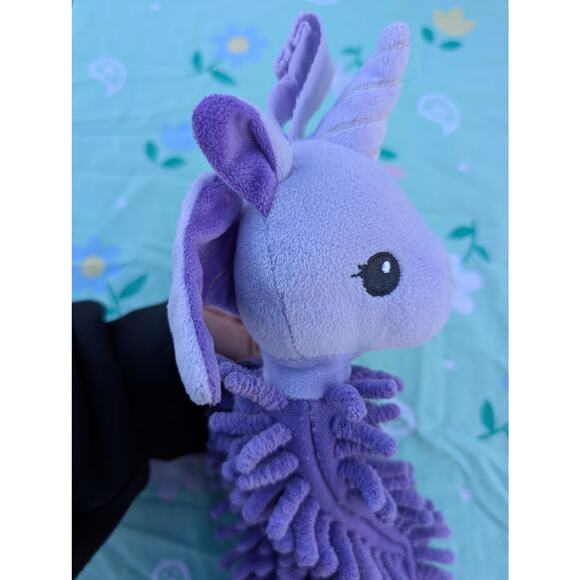 Norwex Kids Pet To Dry Hand Towel Purple Unicorn Kids Bathroom Girls Chenille - Picture 5 of 5